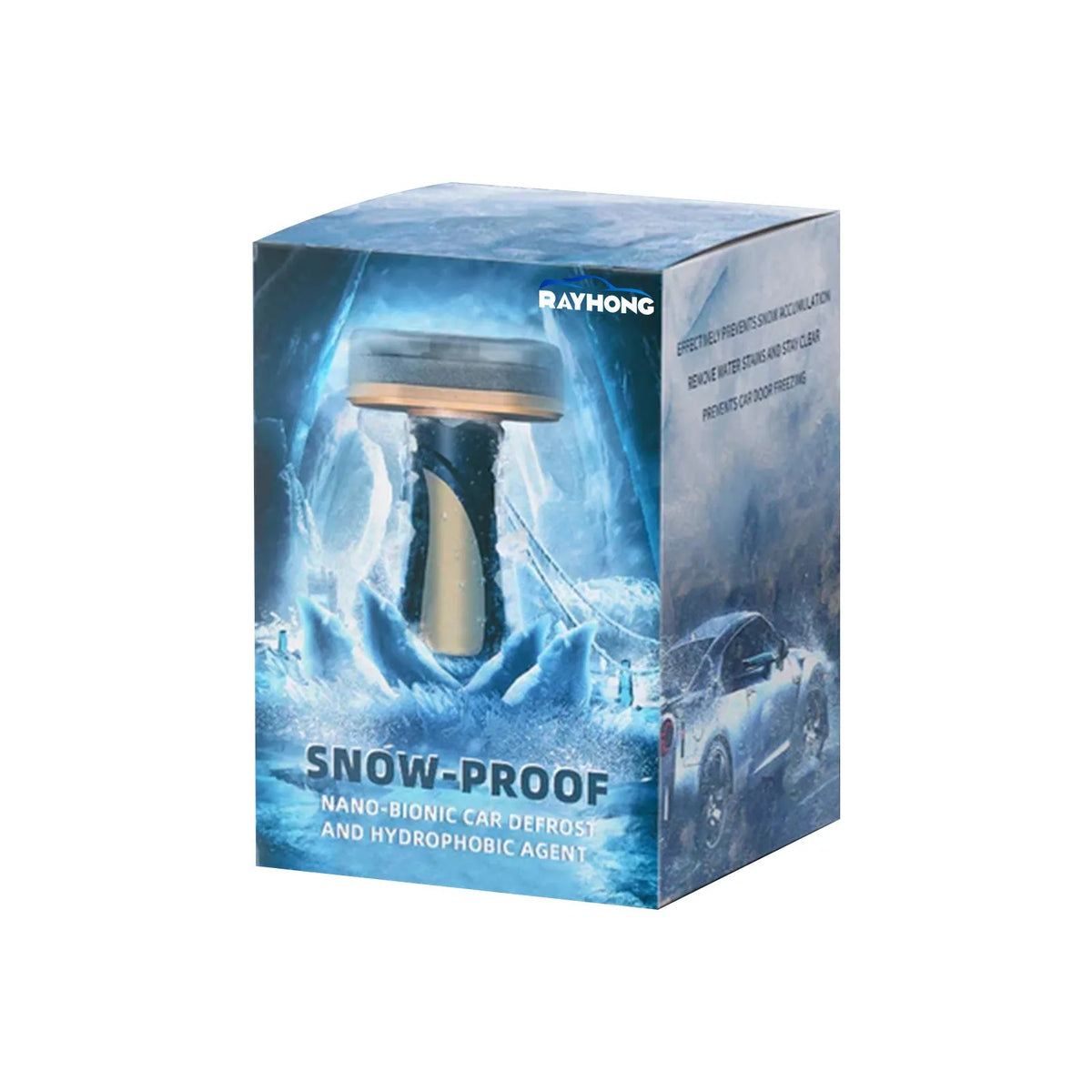 Hydrophobic nano coating car snow brush with PE construction measuring 5x9x14cm