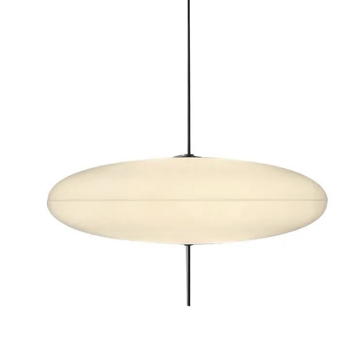 Nordic modern retro UFO chandelier in black and white finish for restaurant or bedroom ceiling