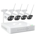 ZOSI 5MP POE security camera system with 4-channel NVR and outdoor monitor suit options