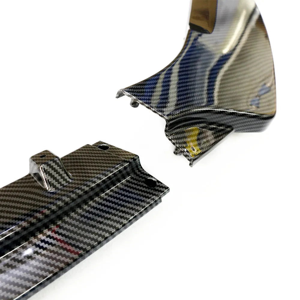 Audi Unksera three-section front shovel spoiler with honeycomb pattern finish