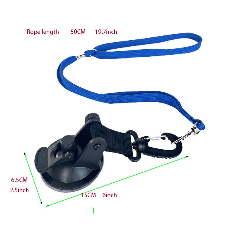 Pet bathing fixed artifact with suction cup handcuffs in black or blue colour options