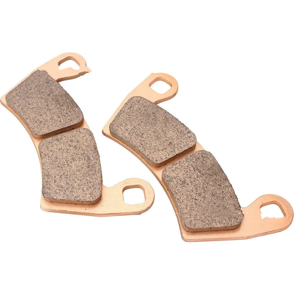 Pair of FA452 sintered brake pads for Polaris Ranger and RZR models showing friction material surface