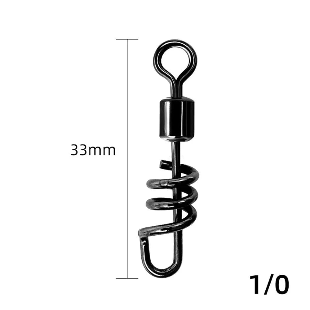 Stainless steel 8-shaped fishing swivel connector in seven sizes