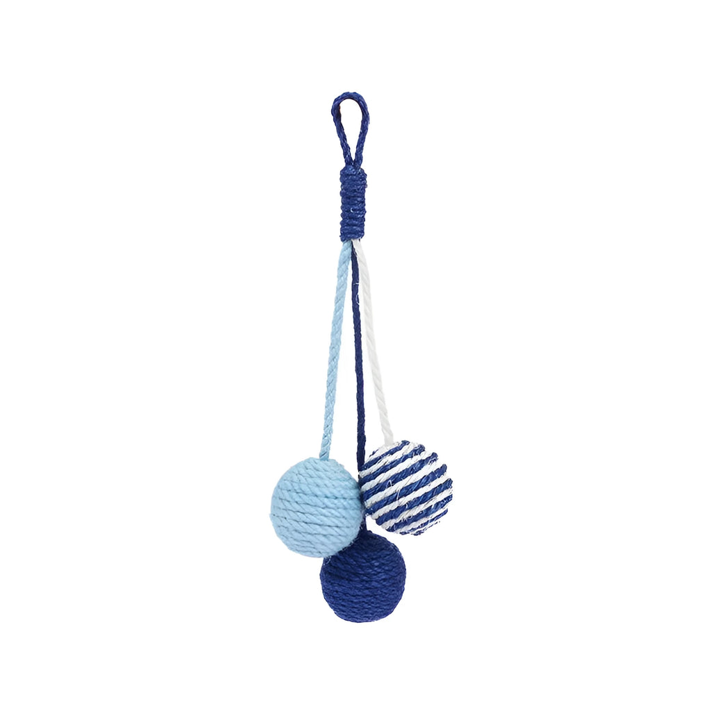 Multi-colour cat toy teaser stick set with bite-resistant catnip balls and a self-play kitten pet toy.