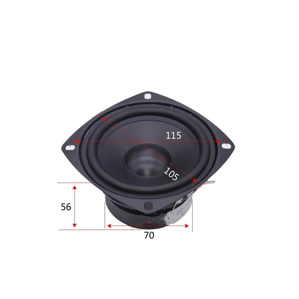 4-inch diameter bass coaxial car horn speaker with magnet construction for General Motors vehicles