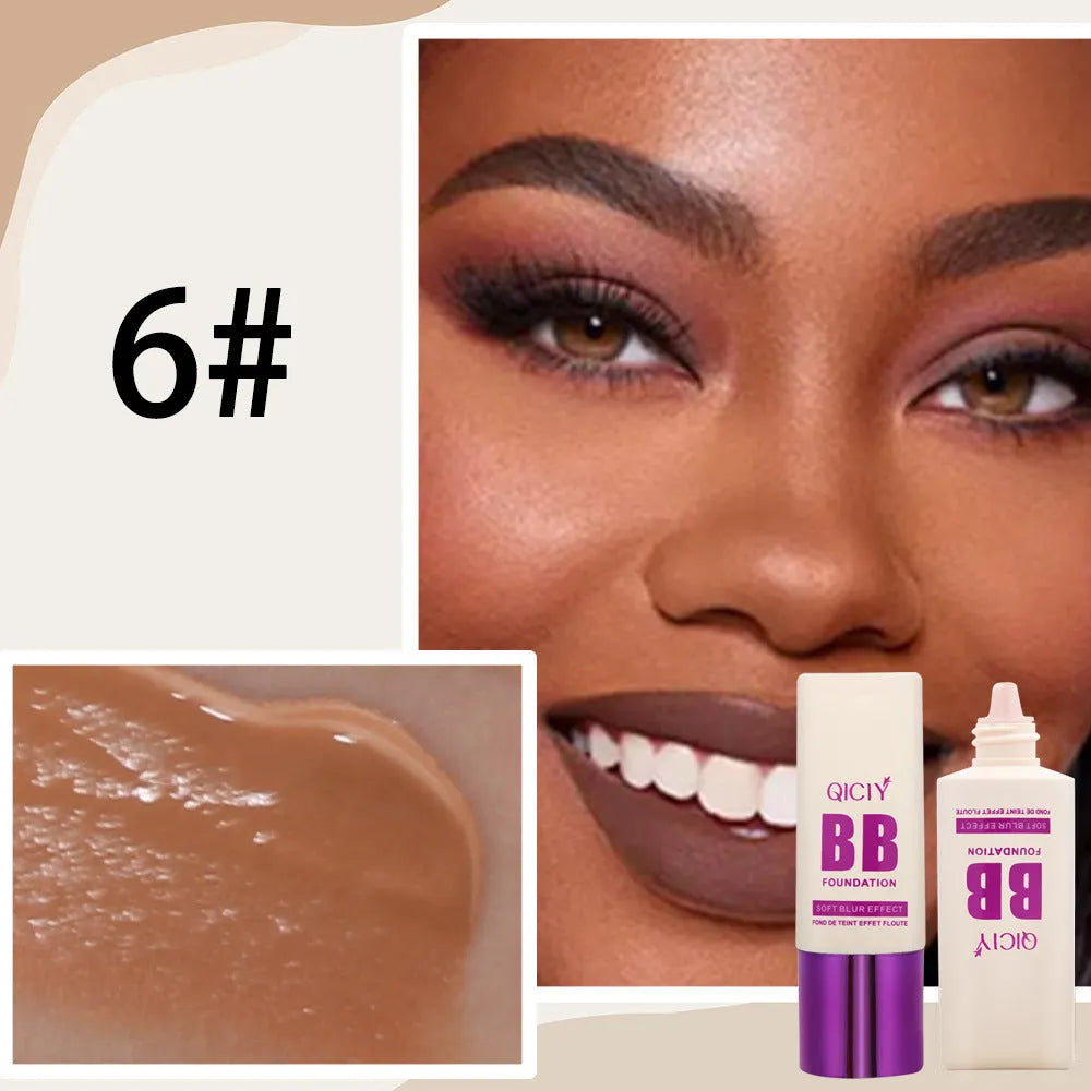Feeding bottle packaging containing brightening liquid foundation concealer BB cream in 10 shade options