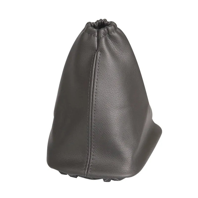 Black leather car gear shift lever dust cover for Toyota Corolla
