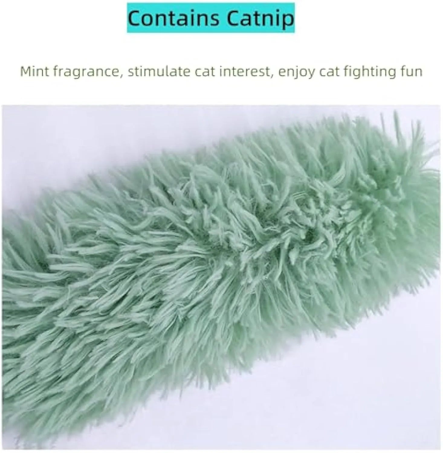 Interactive plush cat toy with crinkle sound and natural catnip filling in bright colours for indoor play