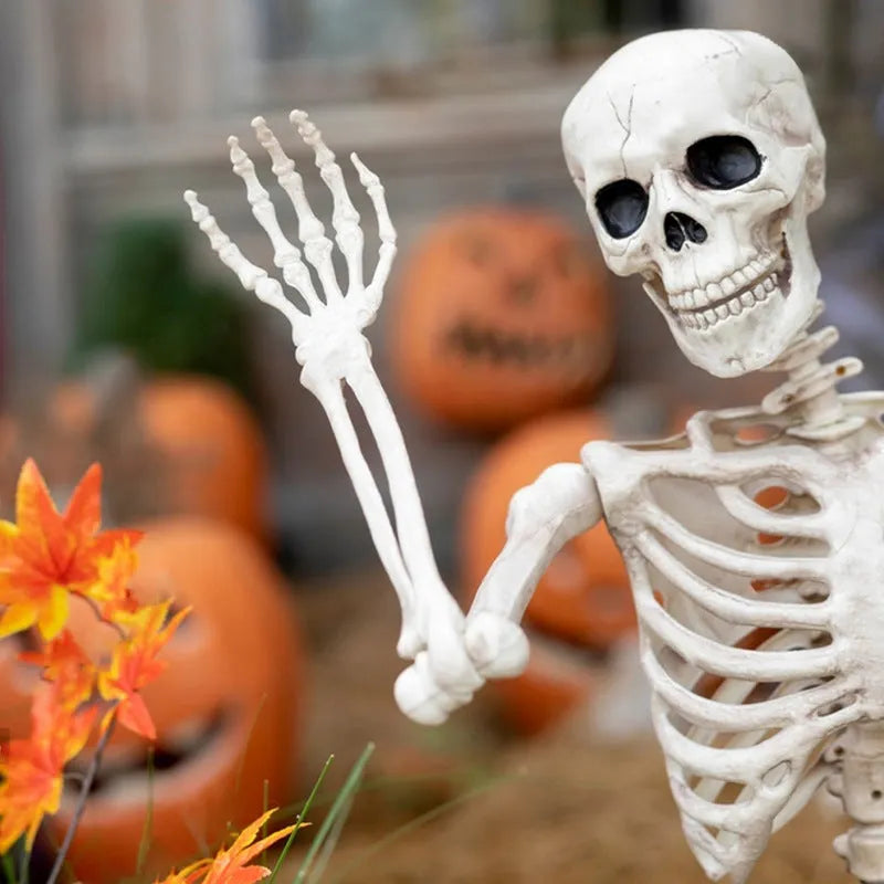 90cm tall Halloween skeleton model with movable joints in plastic construction