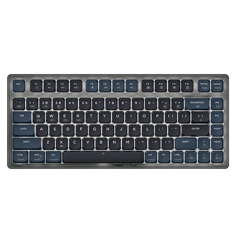 AJAZZ AK832PRO three-mode mechanical keyboard with colour screen, shown in green colourway.