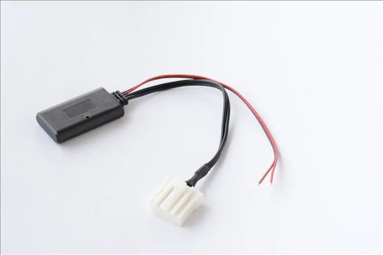 Black Bluetooth audio cable adapter for Mazda vehicles with Bluetooth 5.0 logo