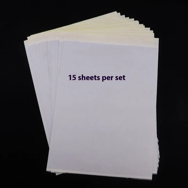 A4 tattoo transfer paper pack with transfer paste gel for quadruple-copy stencil creation