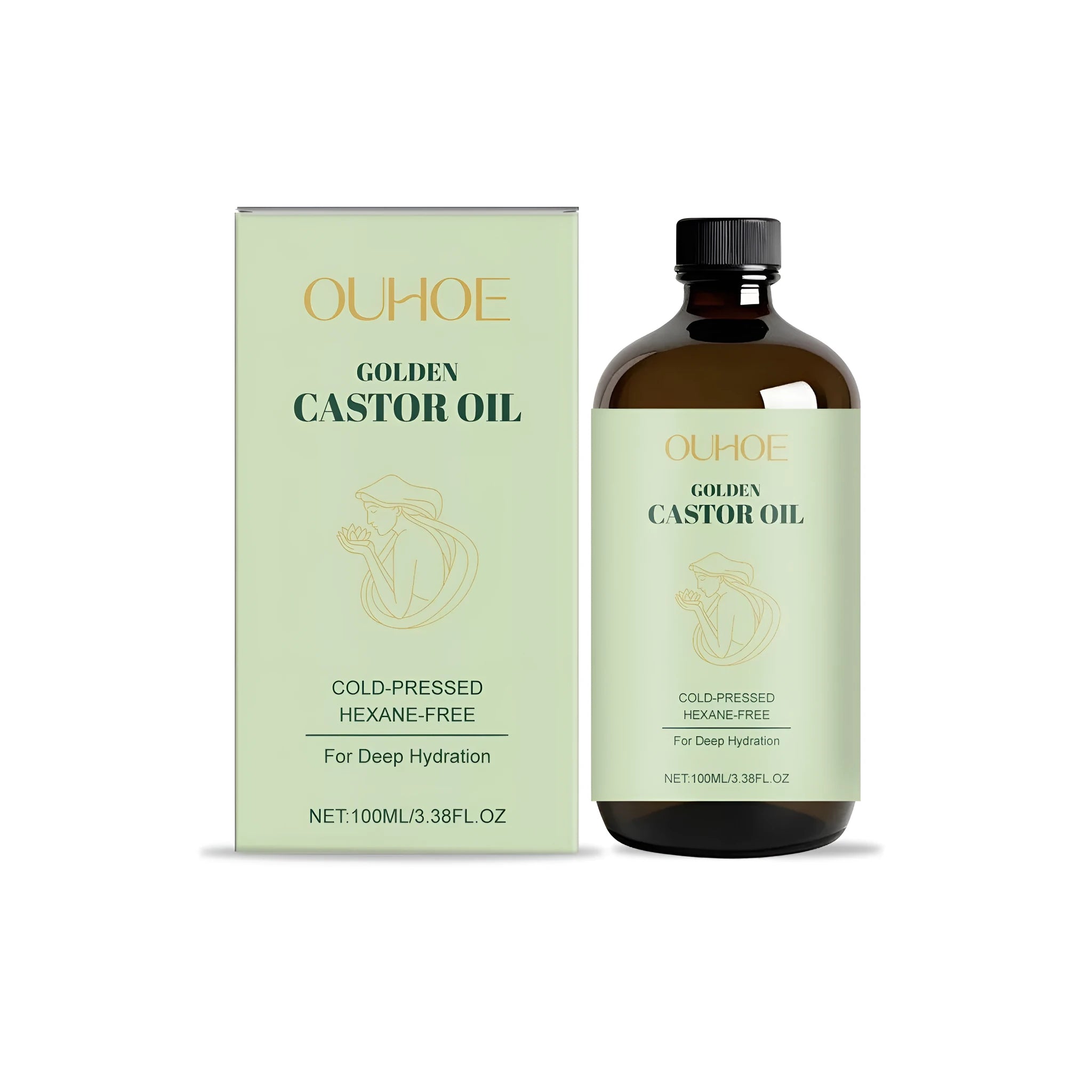 100 ml bottle of Golden Castor Oil skin and hair treatment