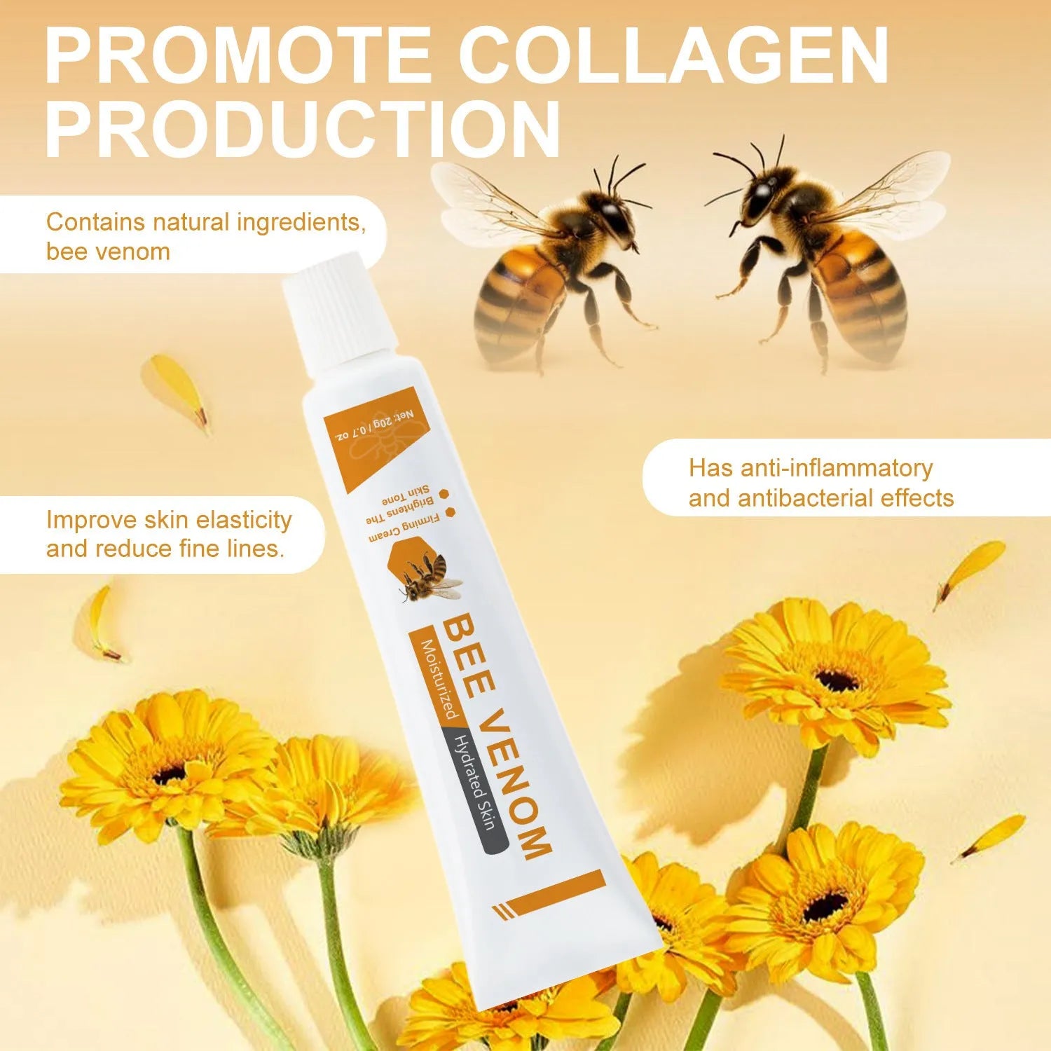 BEE Facial Neck Cream 20g tube skincare product for face and neck moisturisation