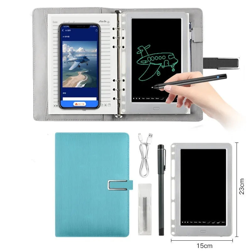 85-inch electronic writing pad with Bluetooth connection and smart pen in stitching appearance design