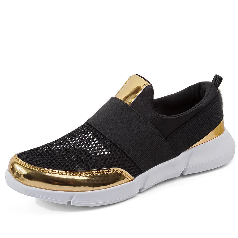 Women's low-top casual sneakers in blue with breathable mesh lining and a PU midsole.