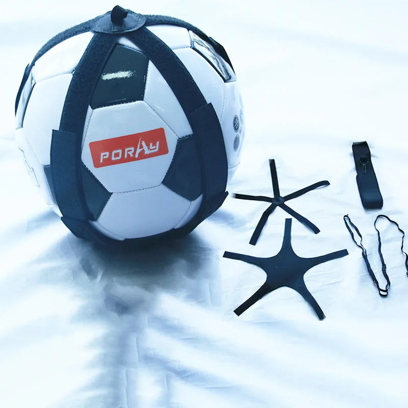 Black football training belt with rotating mechanism and 2-metre static cord