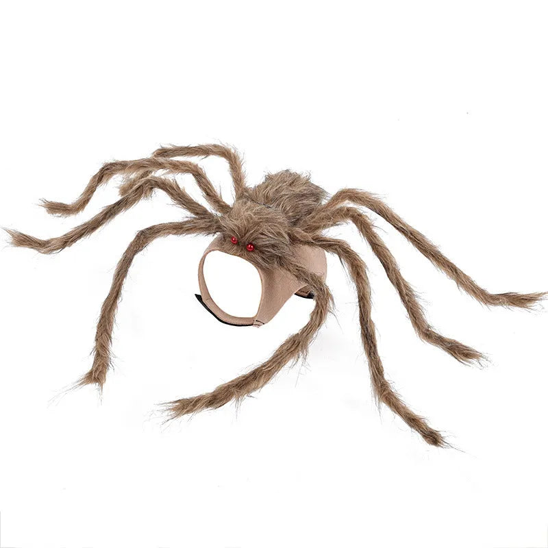 Halloween pet spider costume for dogs and cats in four colour options