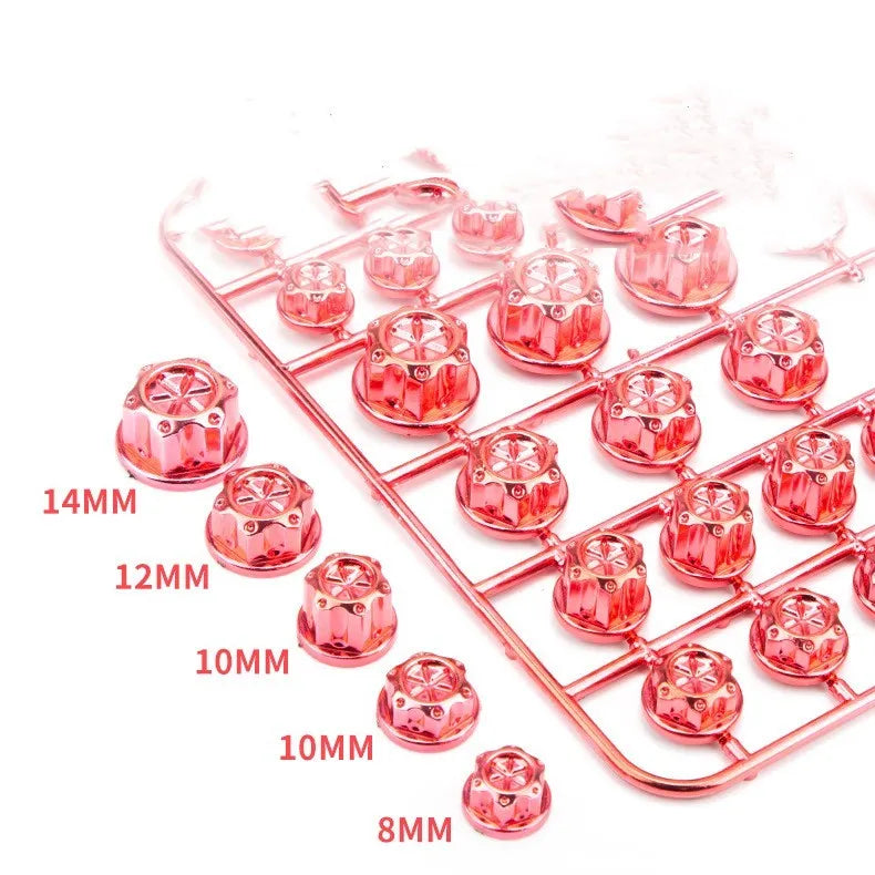 30-piece set of coloured ABS plastic motorcycle screw caps for engine customisation