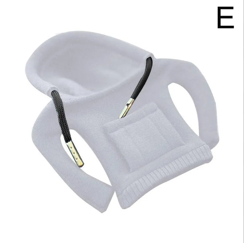 Cloth gear shift knob hoodie cover for manual and automatic cars measuring 13x8cm in multiple colours