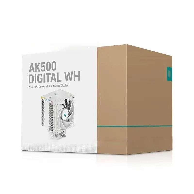 DeepCool AK series CPU air cooler with digital display and twin tower heat sink
