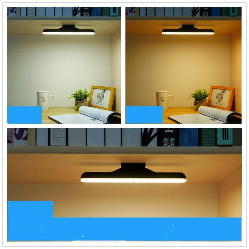 Modern plastic LED desk lamp with touch controls and adjustable lighting for study use
