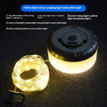 USB rechargeable outdoor tent string lights with 30 bead LEDs on 8 metre cable