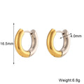 Women's gold tone geometric stainless steel jewellery set with earrings, bracelet and necklace