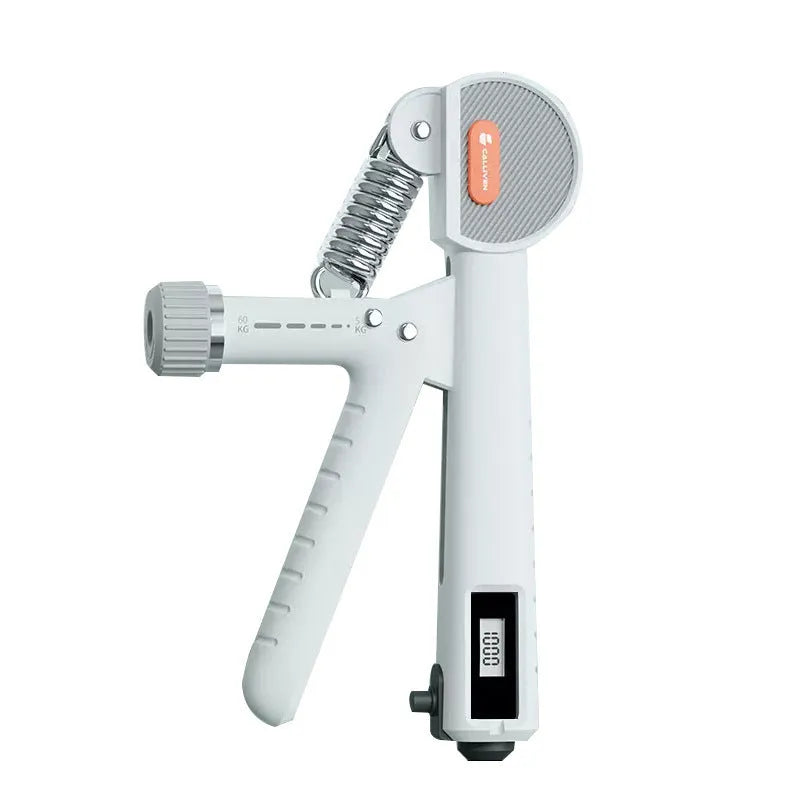 Count Spring Grip adjustable hand exerciser in ABS plastic showing three colour options