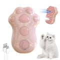 Self-cleaning cat steam brush with silicone bristles and release button in blue, green, or pink colours