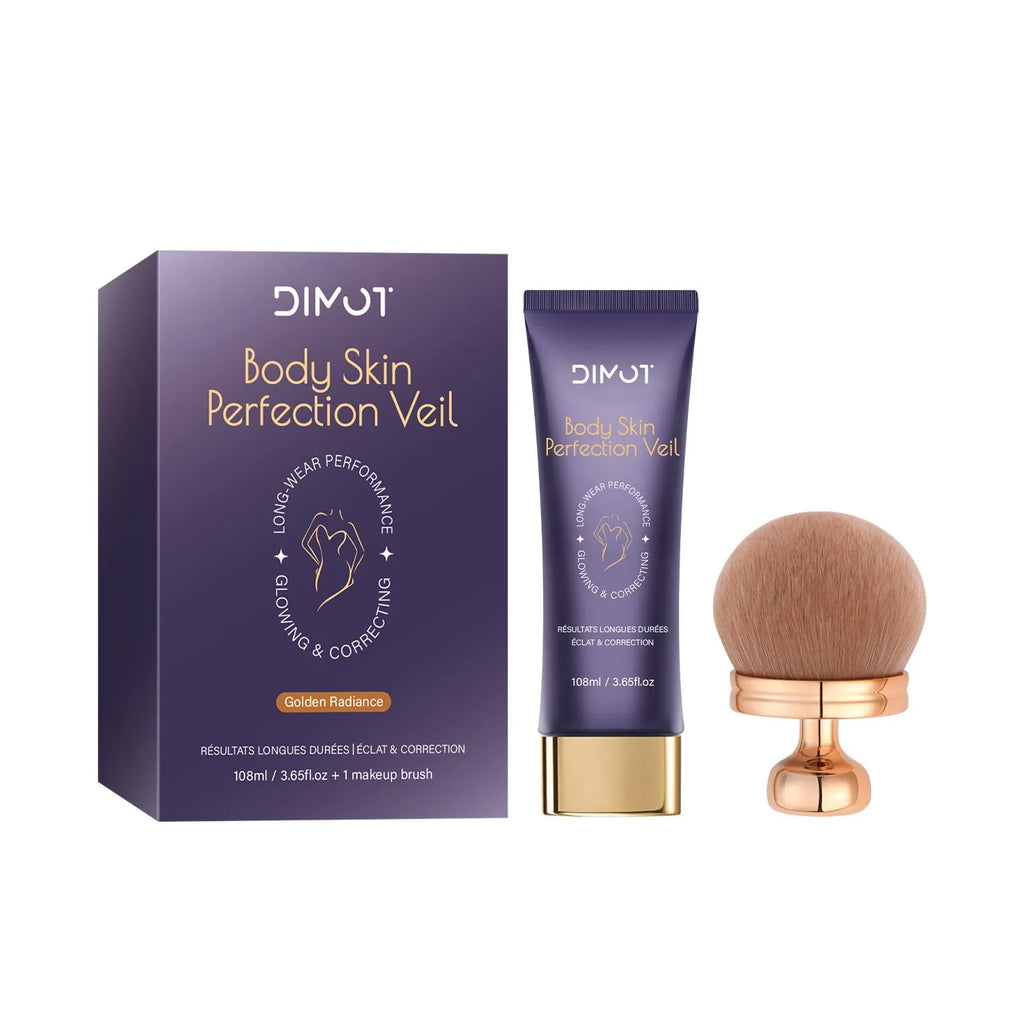 108ml waterproof body concealer cream and brush for covering tattoos and scars