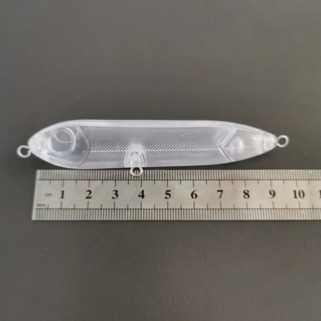 Transparent 9.5cm DIY fishing lure blank body for custom bait making