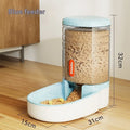 Grey automatic pet water fountain with 3.8-litre capacity for dogs and cats