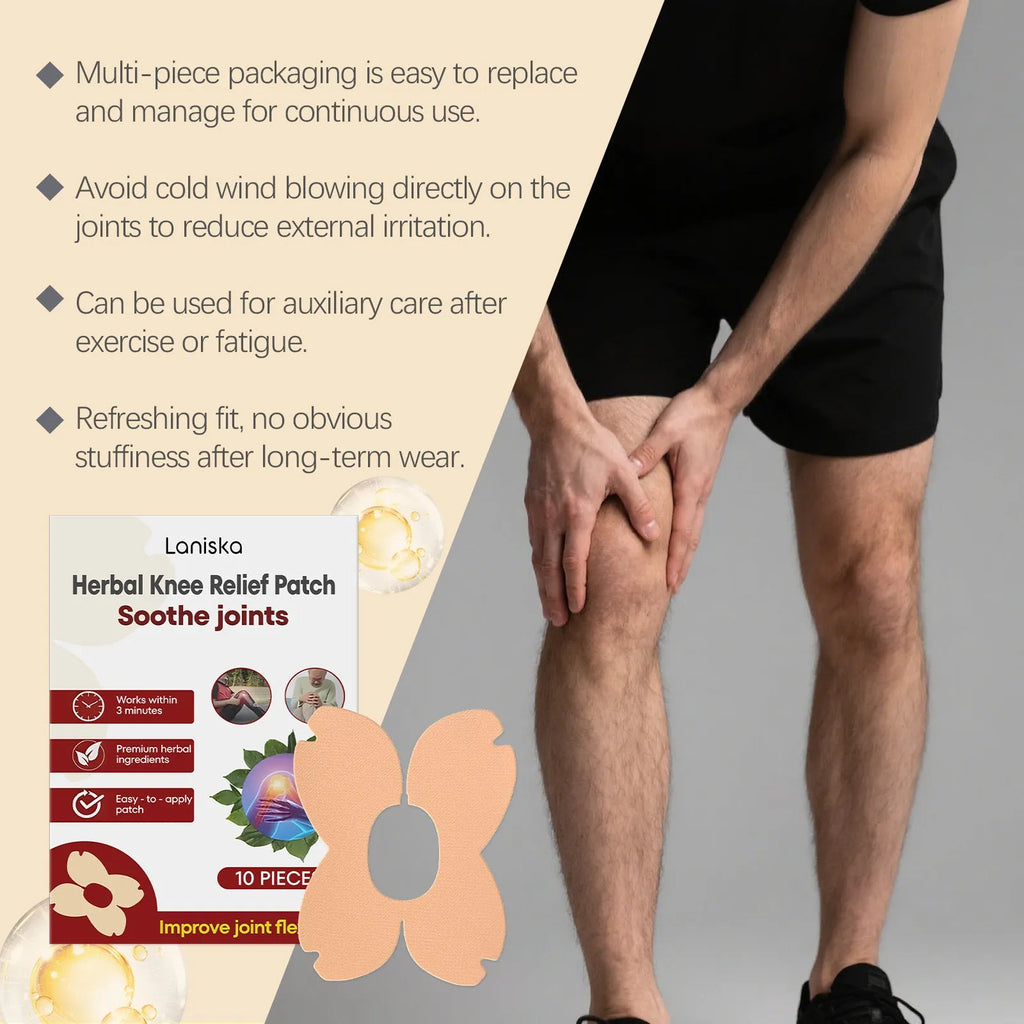 LANISKA herbal moxa leaf menthol joint care adhesive bandage pack of 10 pieces with protective box