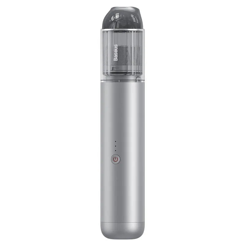 BASEUS A3 black and silver car wireless vacuum cleaner showing compact design