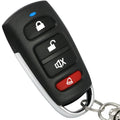 Clone remote control key 433MHz with ABCD or unlock button, 65x35.8x16mm, for garage door access control