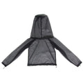 Four-piece anti mosquito suit set with hooded top, trousers and booties for outdoor protection