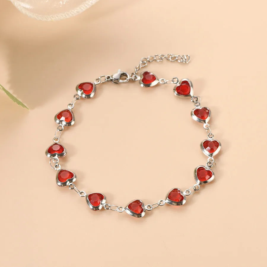 Devil's Eye geometric stainless steel bracelet with colourful electroplated finish