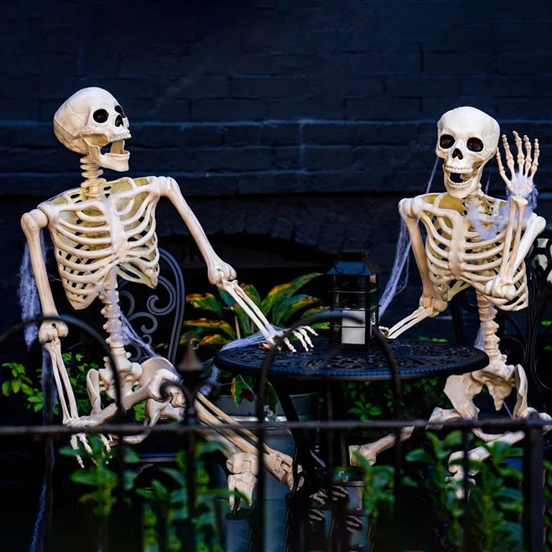 90cm tall Halloween skeleton model with movable joints in plastic construction