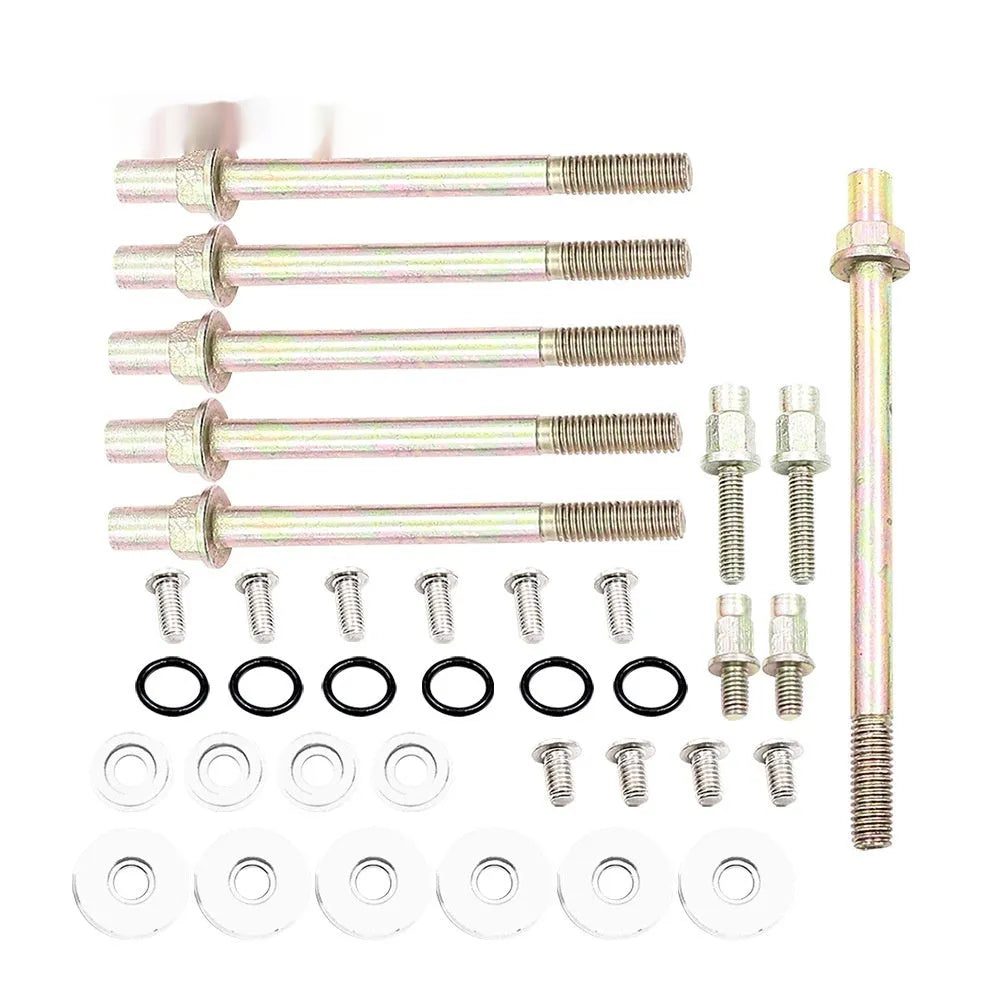 Aluminum alloy engine gasket kit for Honda Civic K Series in Silver, Red, Blue, and Black colors