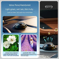 Black solar electromagnetic de-icing device with aromatherapy decoration for car dashboard