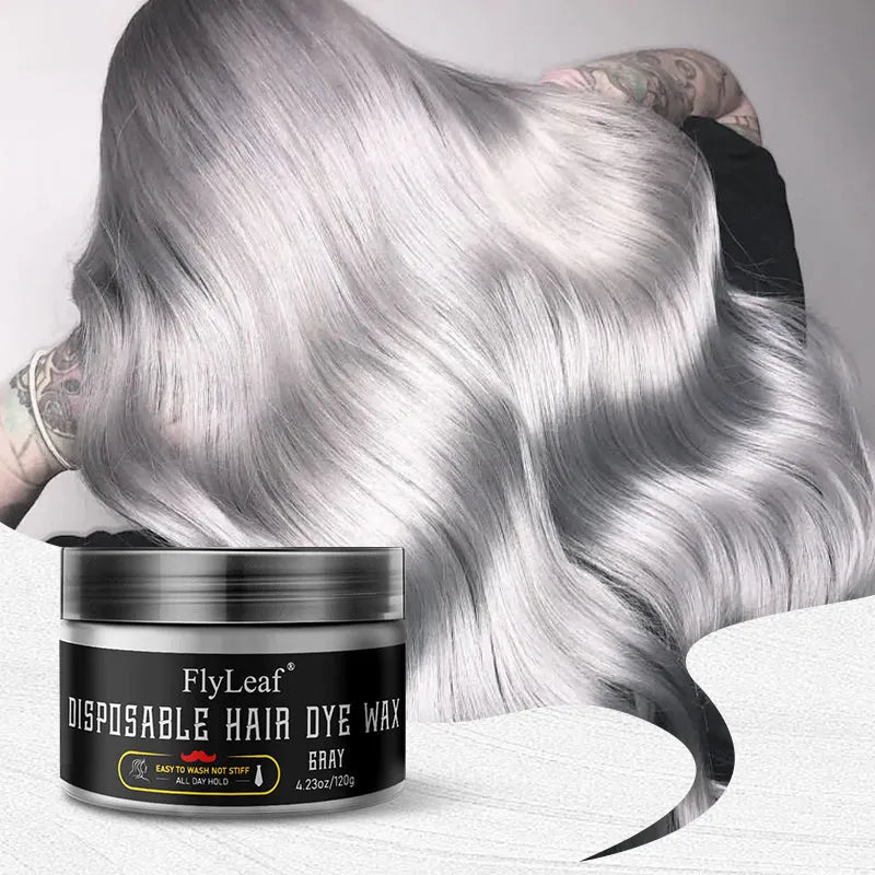 Grey disposable hair dye wax 120g unit for temporary hair colour and wholesale shipping