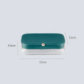 Modern minimalist multi-layer jewelry storage box in green pink white and red bean paste made of ABS plastic