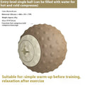 Massage ball set for cold and hot compress therapy in caramel mocha and green colour options