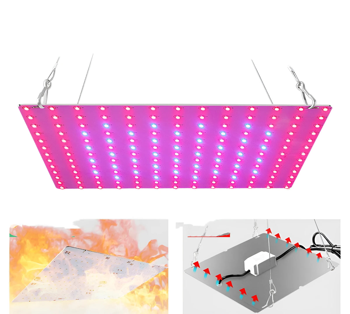 D-section aluminium LED plant growth lamp for indoor fruit and vegetable cultivation.