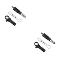 Black metal electric drill rivet gun with alloy steel head, 173mm long, for aluminium and automotive riveting