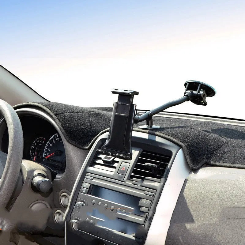 Black lifting type vehicle tablet holder with suction cup mounting 4-12 inch iPad