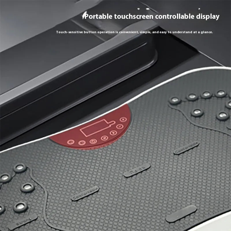 Multifunctional home fitness power plate with remote control in black or pink colour