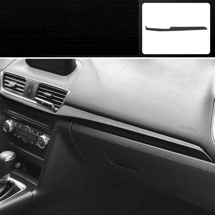 Pre-cut matte black vinyl sticker kit for Audi Volkswagen Seat interior centre console and dashboard