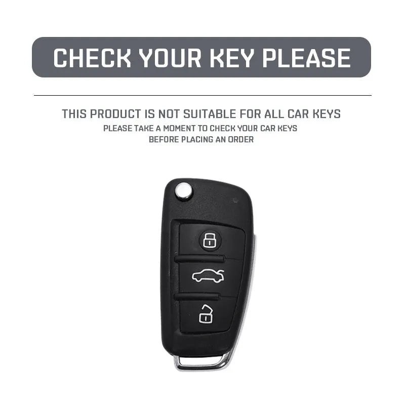 Carbon fibre style car key cover with mirror surface in feilin material